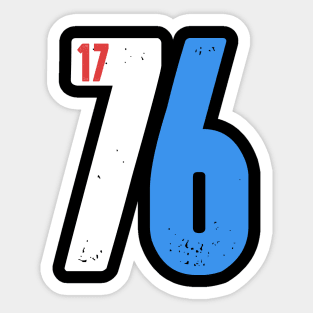 America Est 1776 4th Of July Sticker